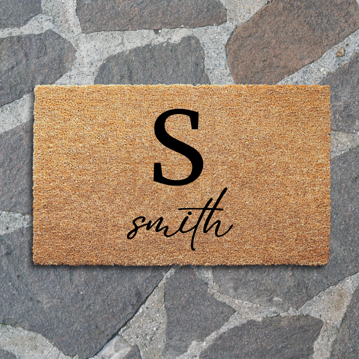 Letter Monogram Personalized Doormat