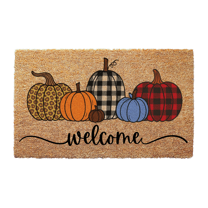 Colorful Pumpkins Doormat