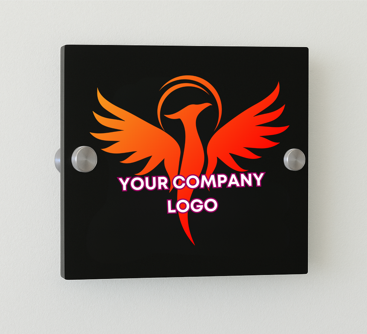Square Business Logo Sign