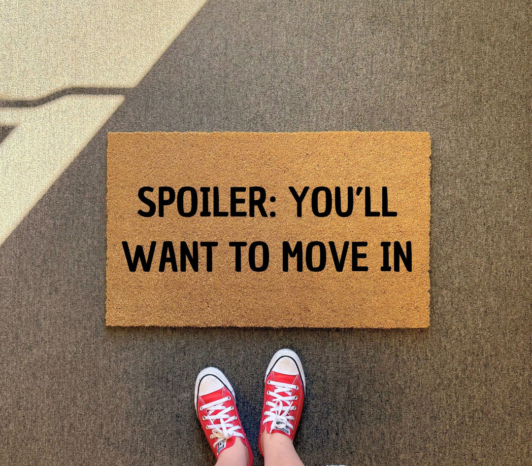 Spoiler Realtor Doormat for Open House Events