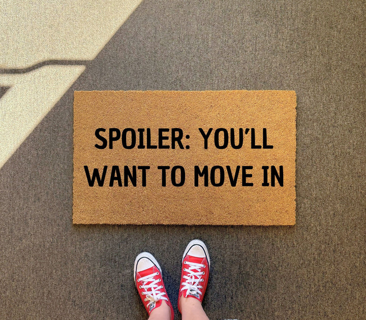 Spoiler Realtor Doormat for Open House Events