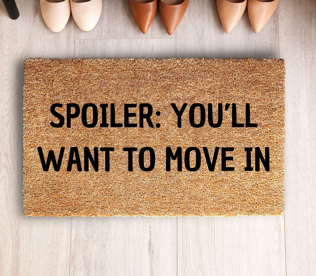 Spoiler Realtor Doormat for Open House Events