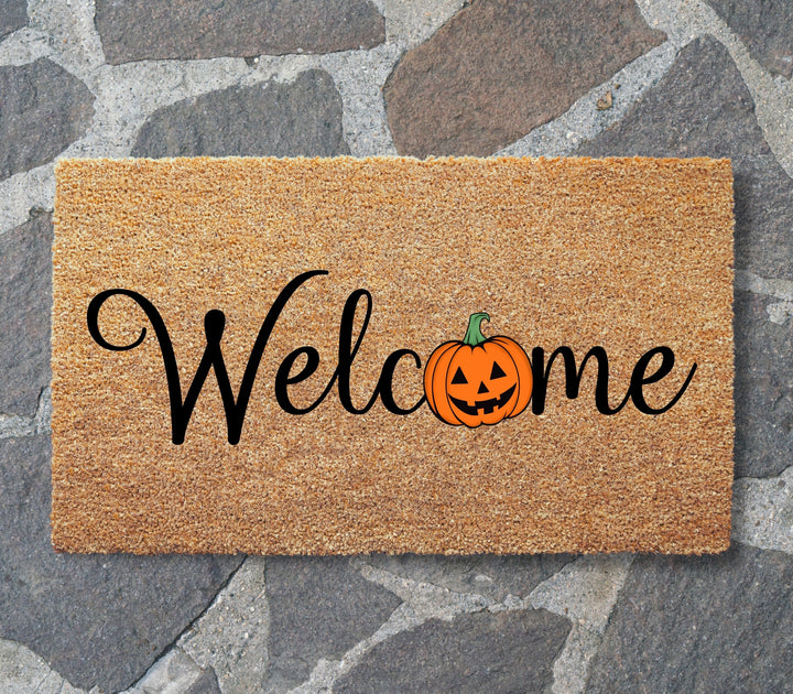 Welcome - Pumpkin Doormat