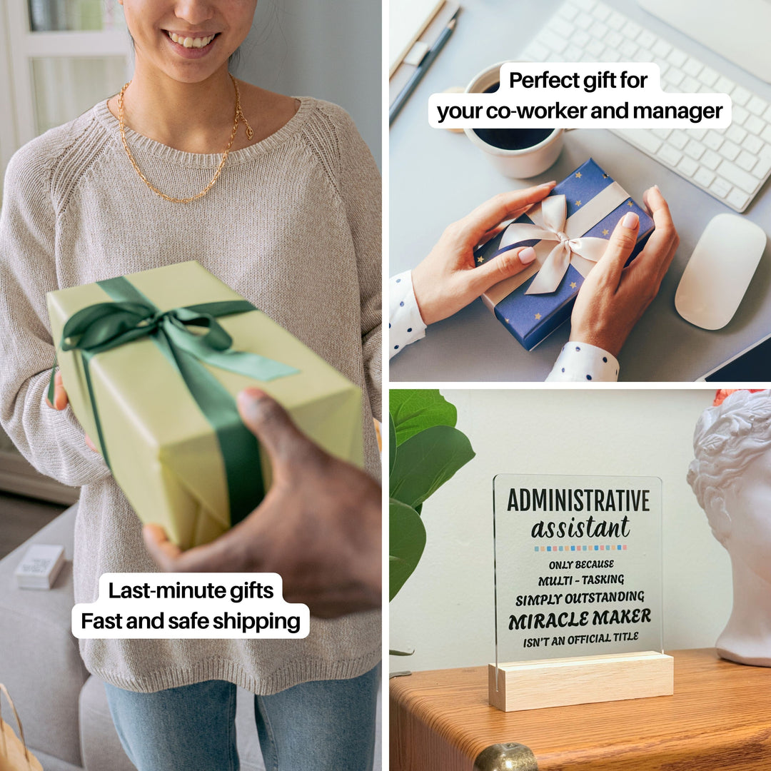 Administrative Assistant Desk Acrylic Plaque