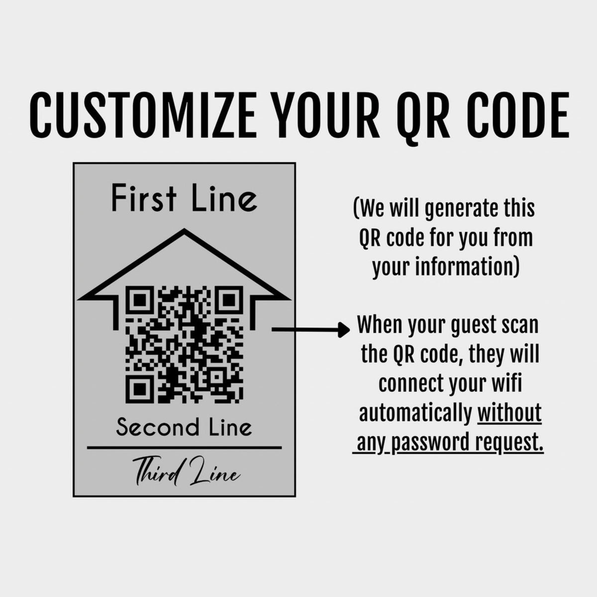 Wi-Fi QR Code Sign