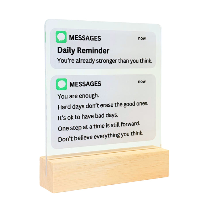 Daily Reminder Desk Acrylic Plaque