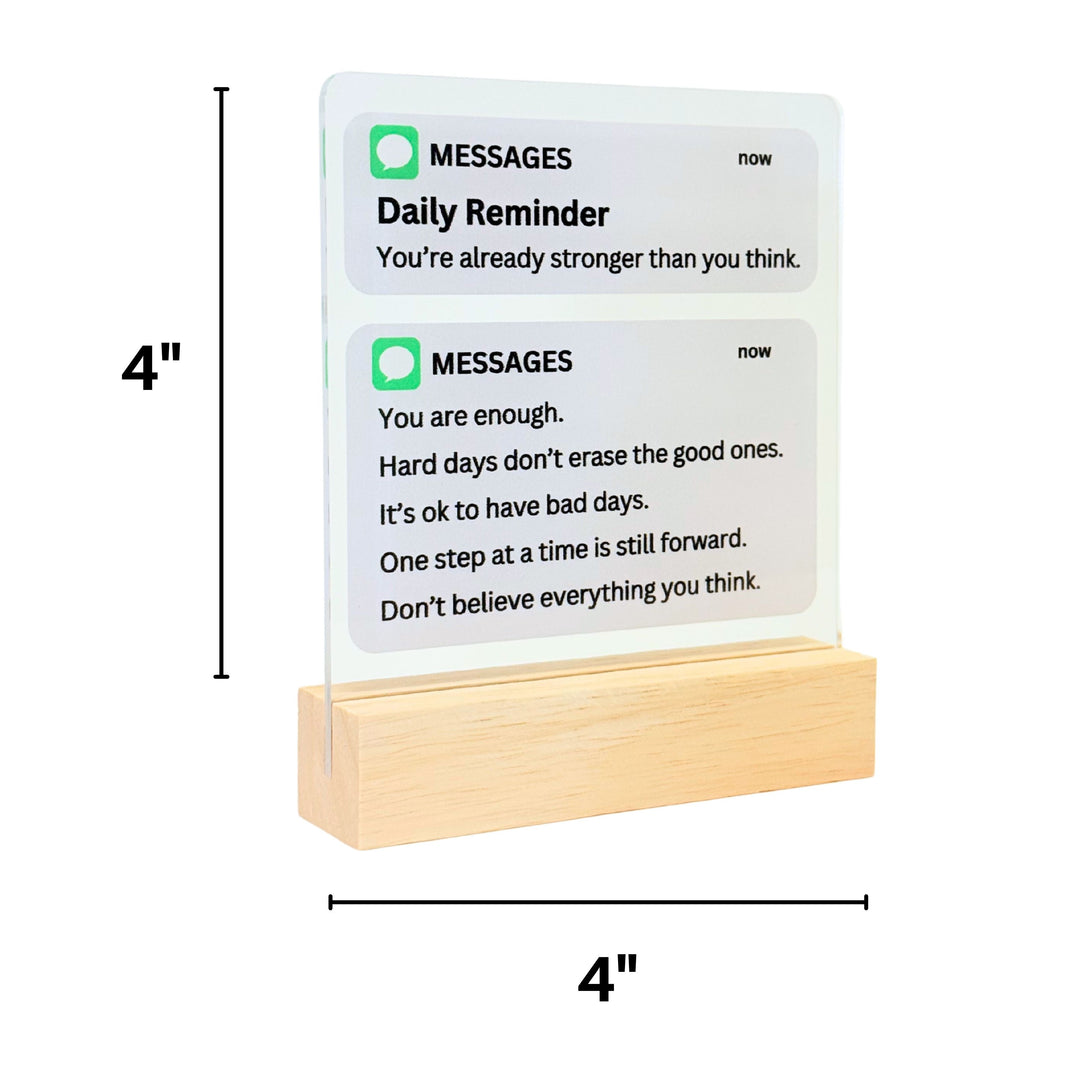 Daily Reminder Desk Acrylic Plaque