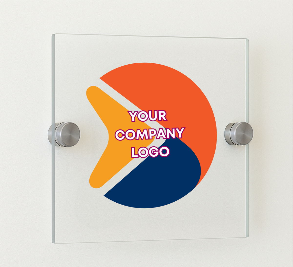Square Business Logo Sign