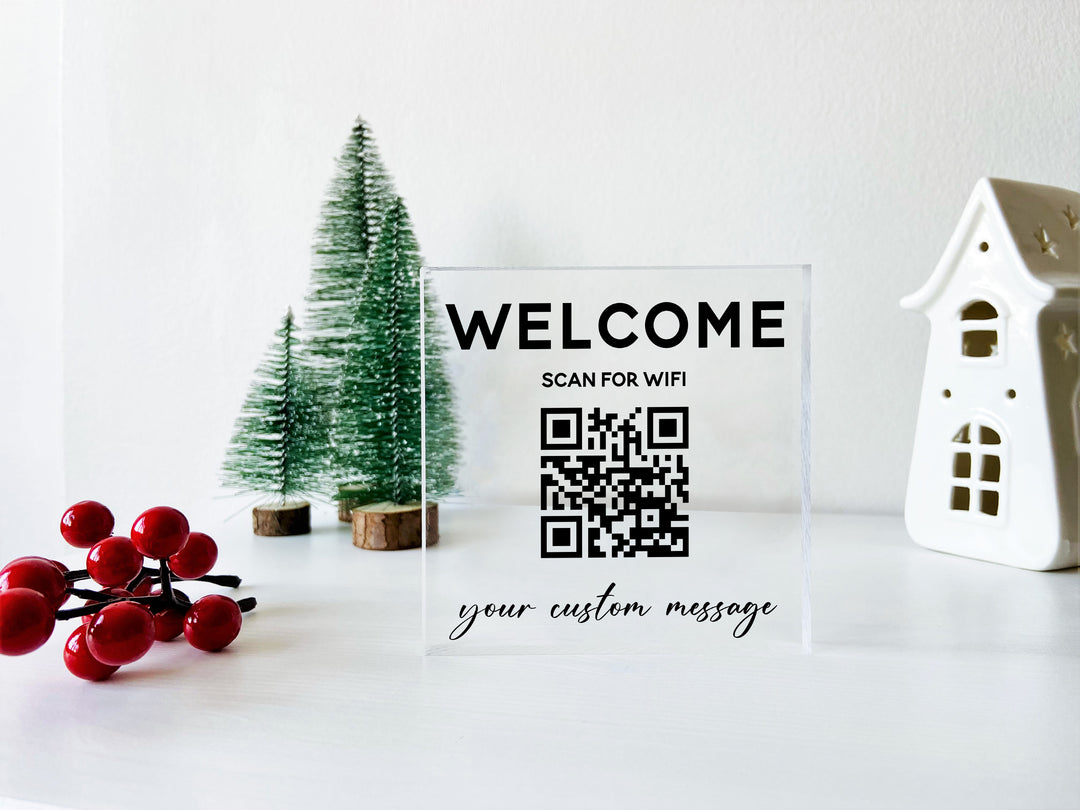Automatically Connect WiFi QR Sign