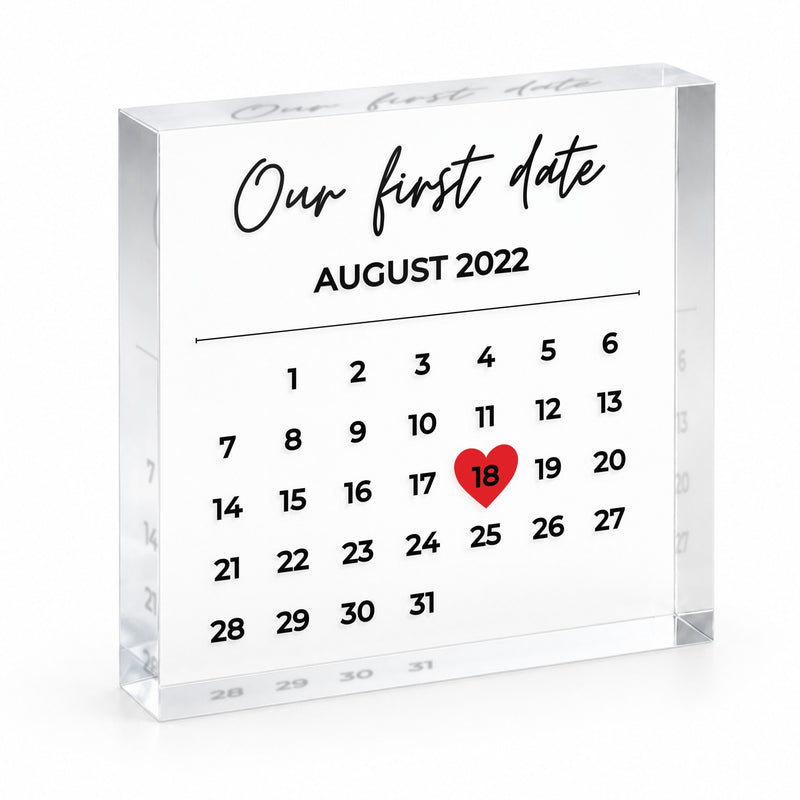 Personalized Calendar Keepsake for Anniversary