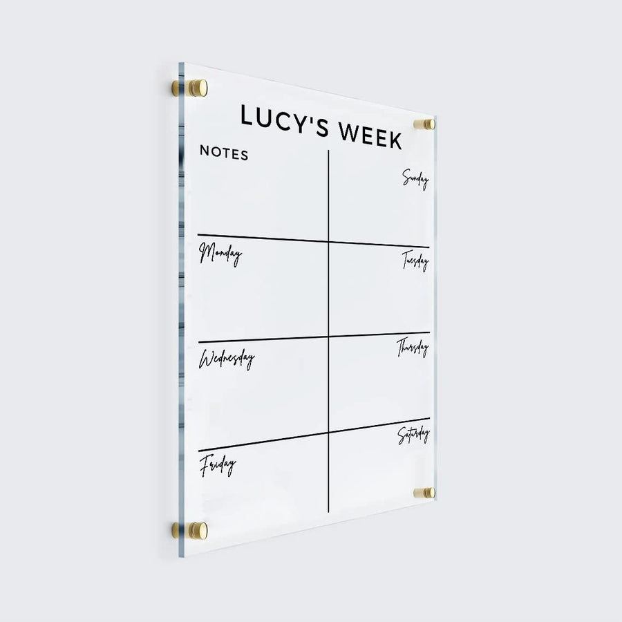 Custom Vertical Weekly Planner