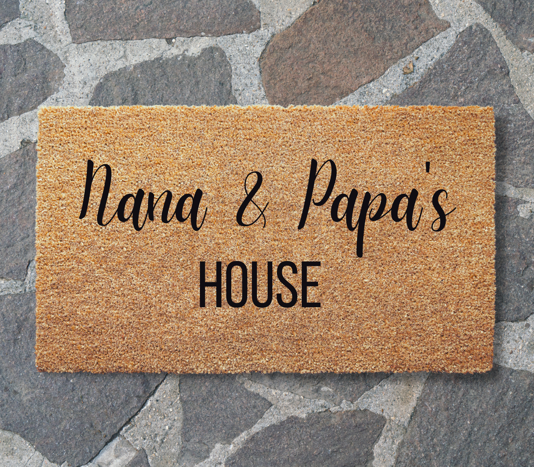 Nana & Papa's House Decorative Doormats