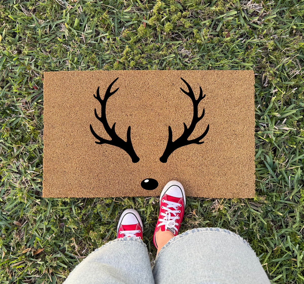 Christmas Deer Welcome Doormat