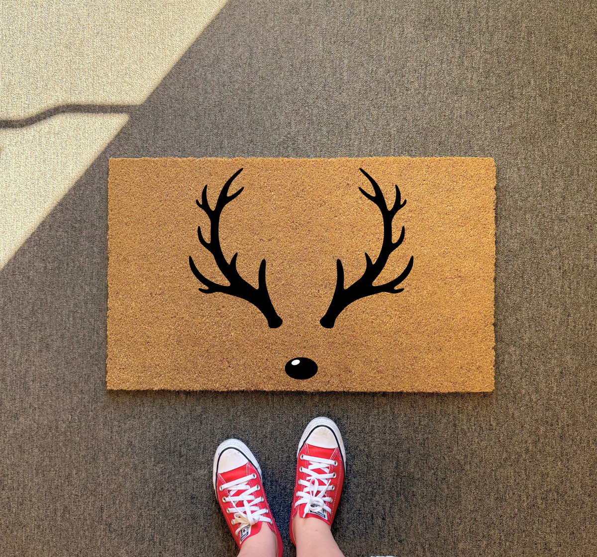 Christmas Deer Welcome Doormat
