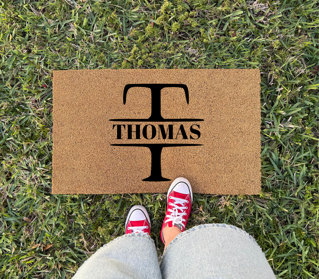 Personalized Letter Monogram Doormat