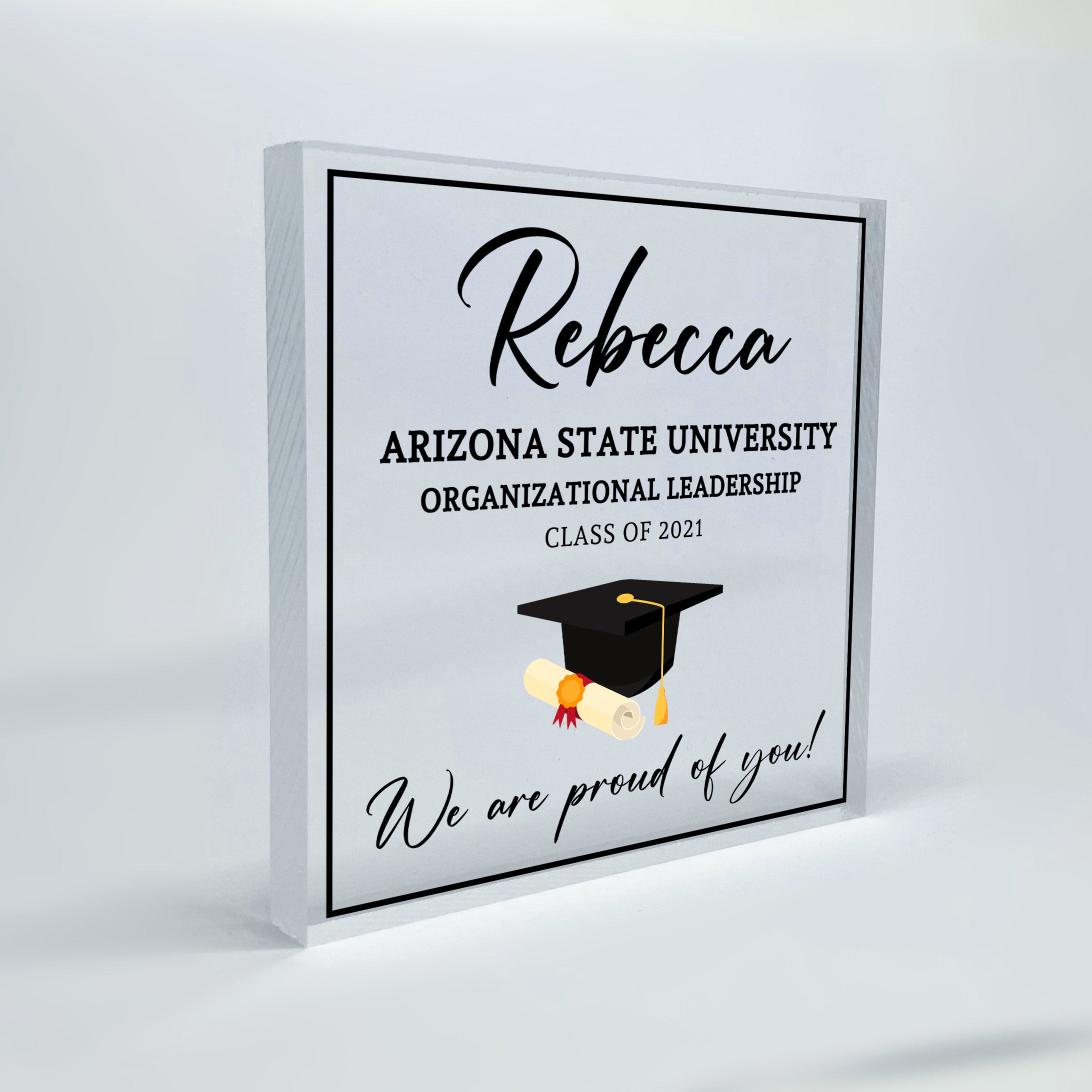 Grad Keepsake Sign Personalized Graduation Keepsake Gift – Clicked Craft