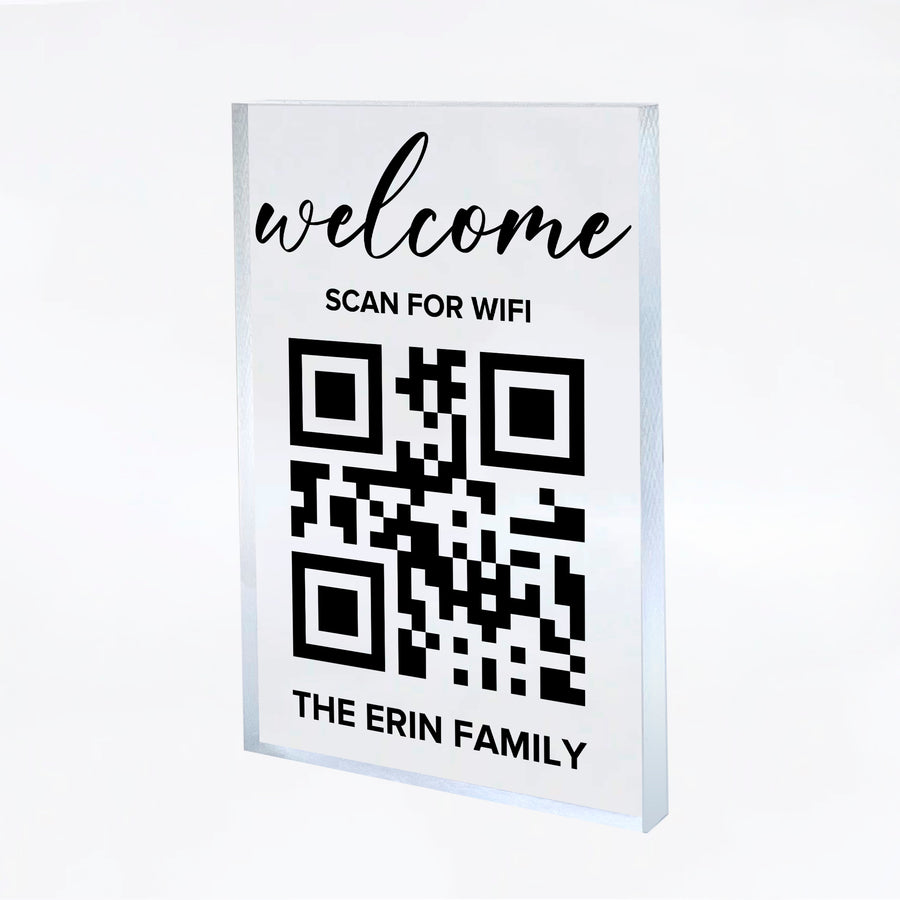 Automatically Connect Wi-Fi QR Sign