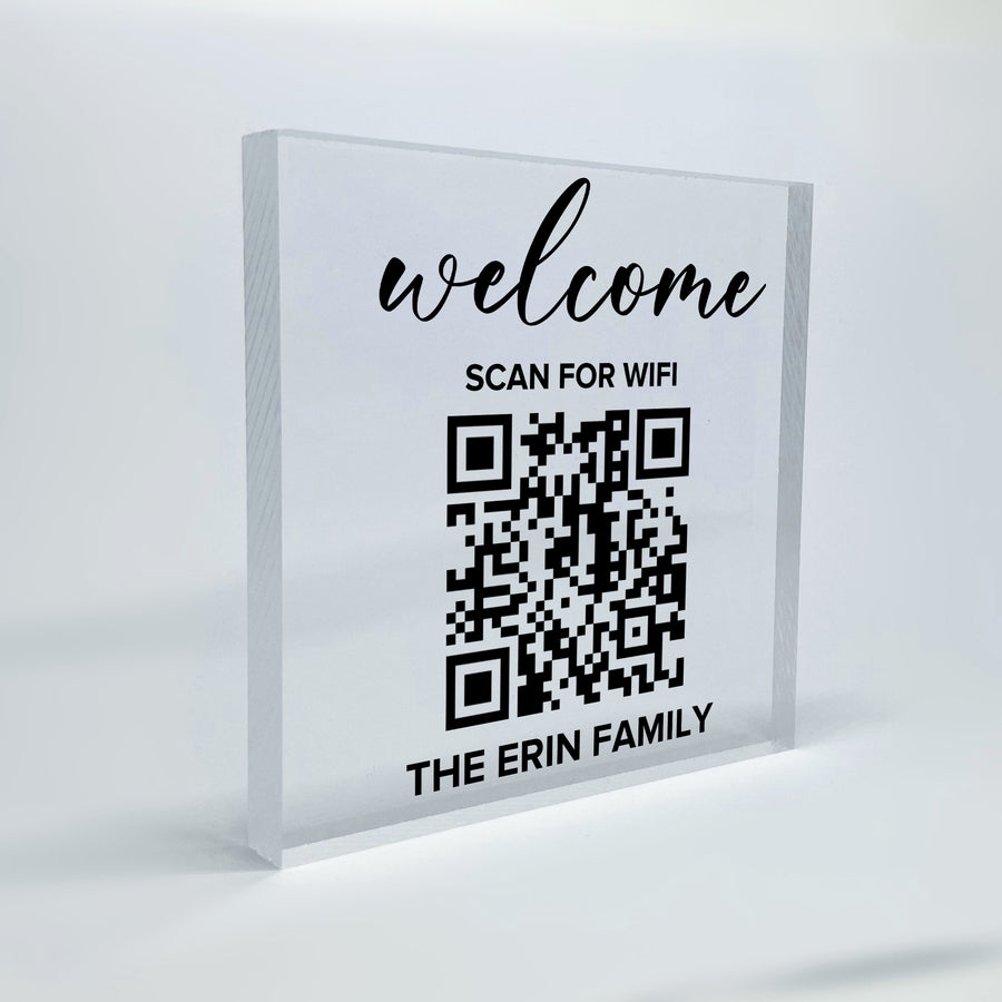 Automatically Connect Wi-Fi QR Sign