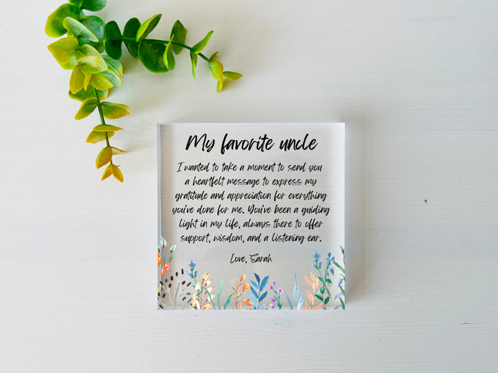 Personalized Thank You & Favorite Person Gift