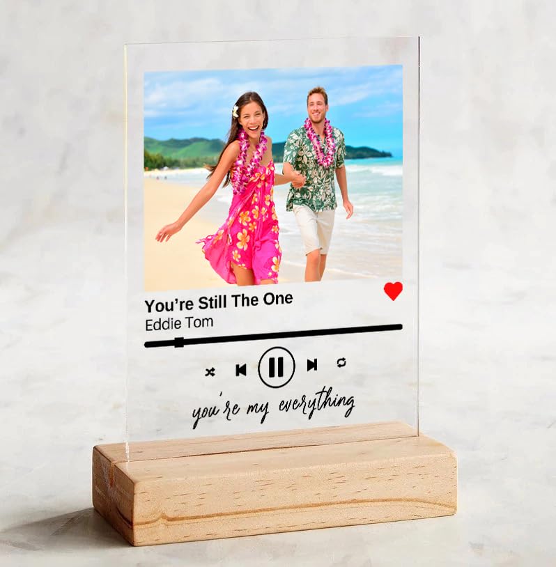 Custom Spotify Music Plaque with Your Photo