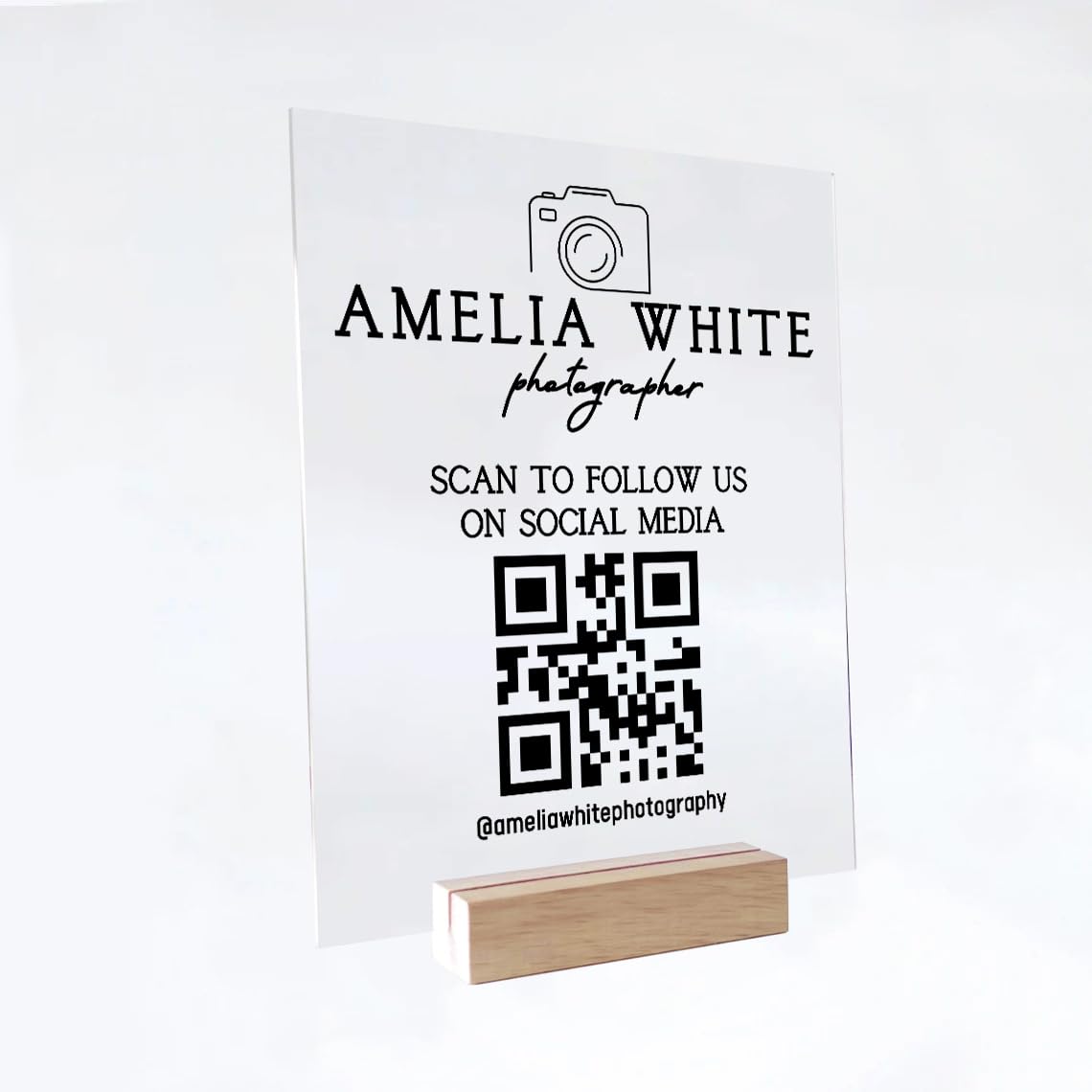 Business QR Code Sign