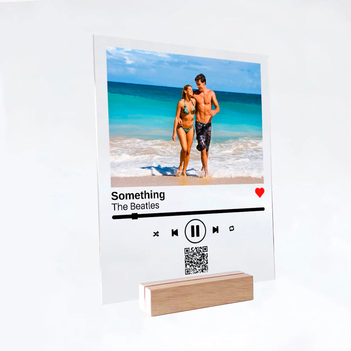 Custom Spotify Music Plaque with Your Photo