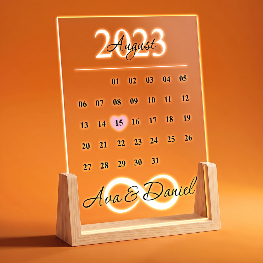 Personalized Anniversary Calendar Sign