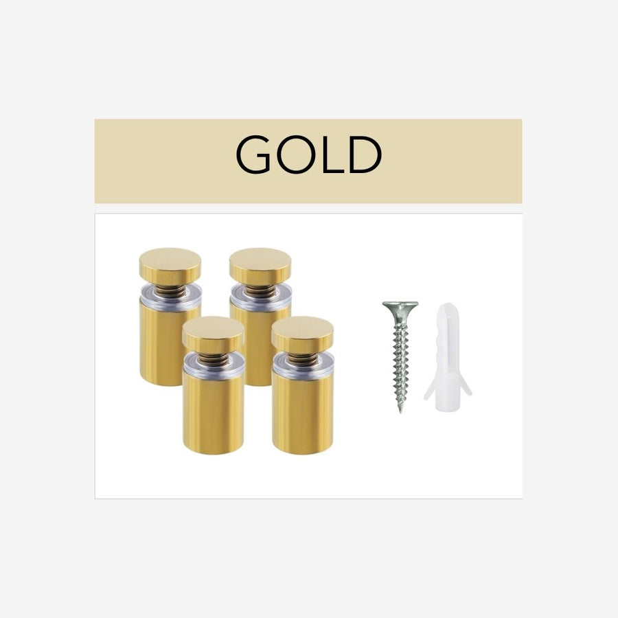 Set of 4 Standoffs - Gold