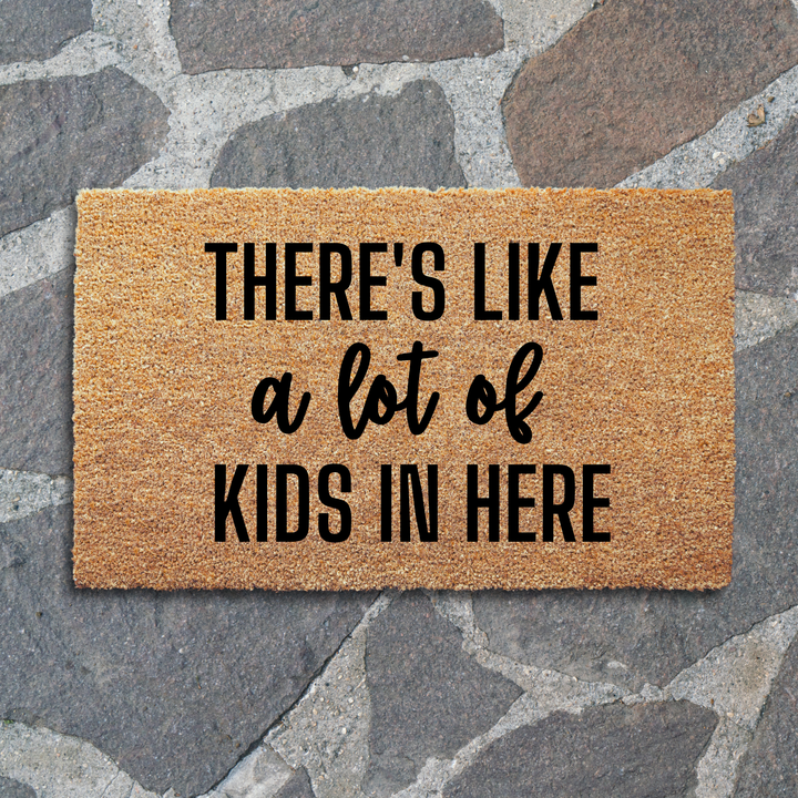 A Lot Of Kids Welcome Doormat New Home Gift Ideas