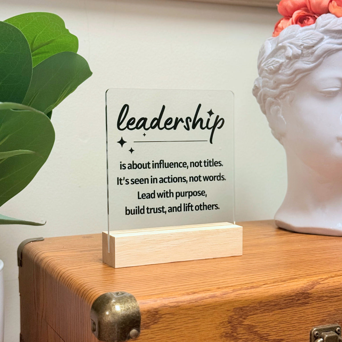 Leadership Desk Plaque