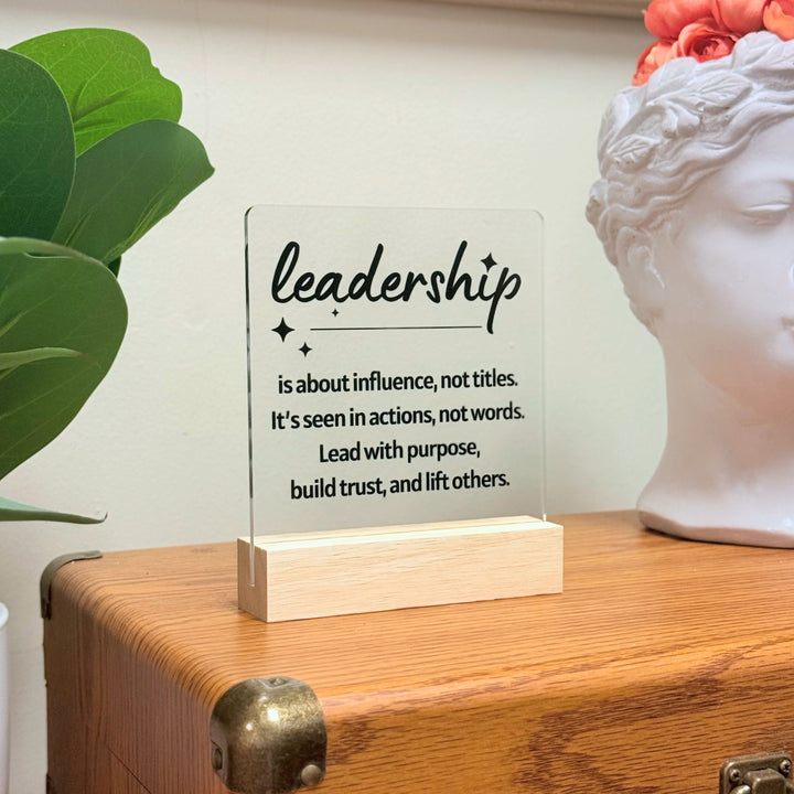 Leadership Desk Acrylic Plaque