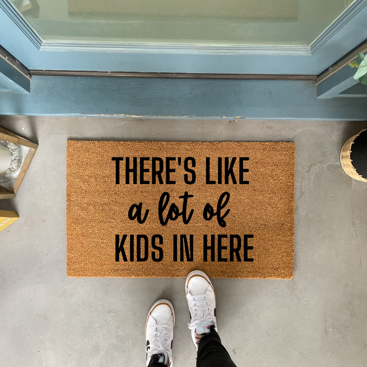 A Lot Of Kids Welcome Doormat New Home Gift Ideas