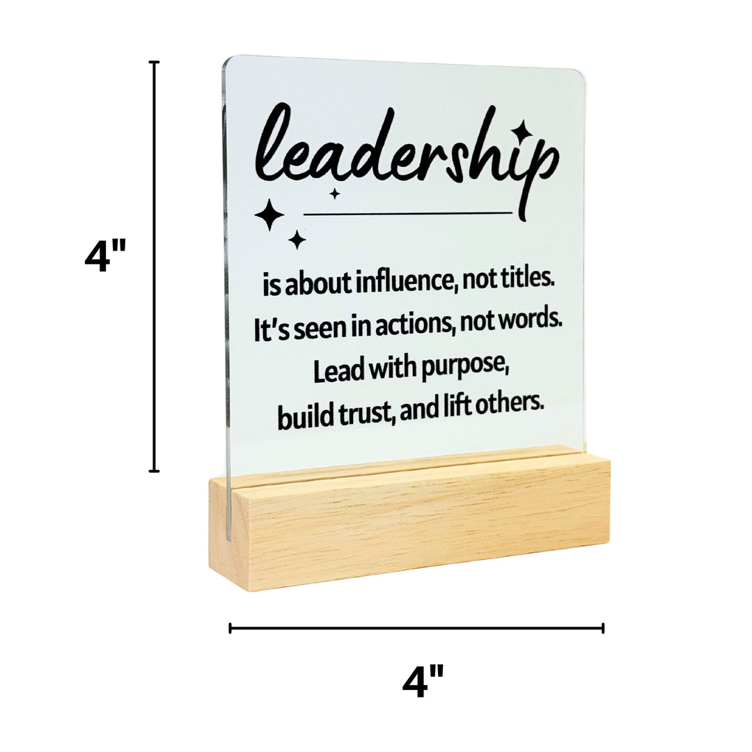 Leadership Desk Acrylic Plaque