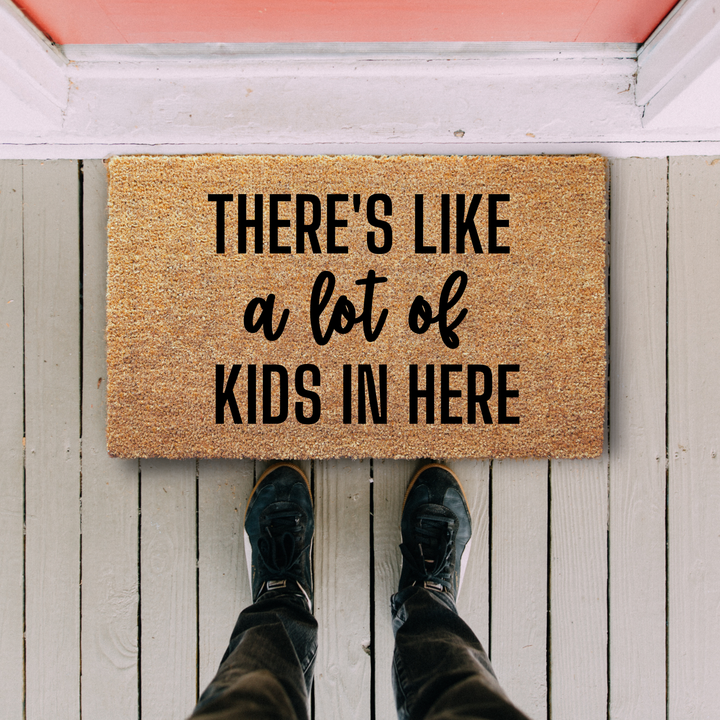 A Lot Of Kids Welcome Doormat New Home Gift Ideas