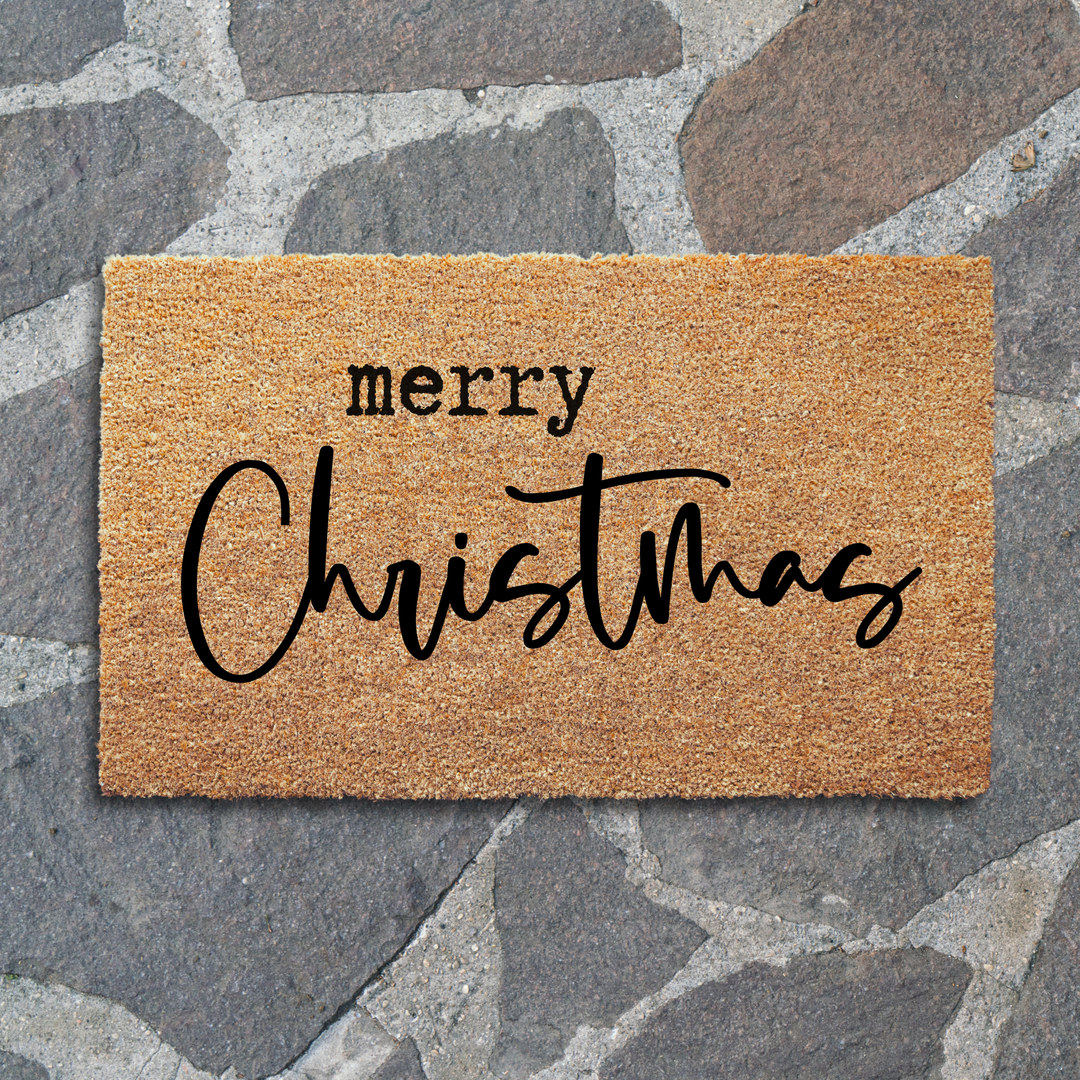 MERRY CHRISTMAS Welcome Doormat