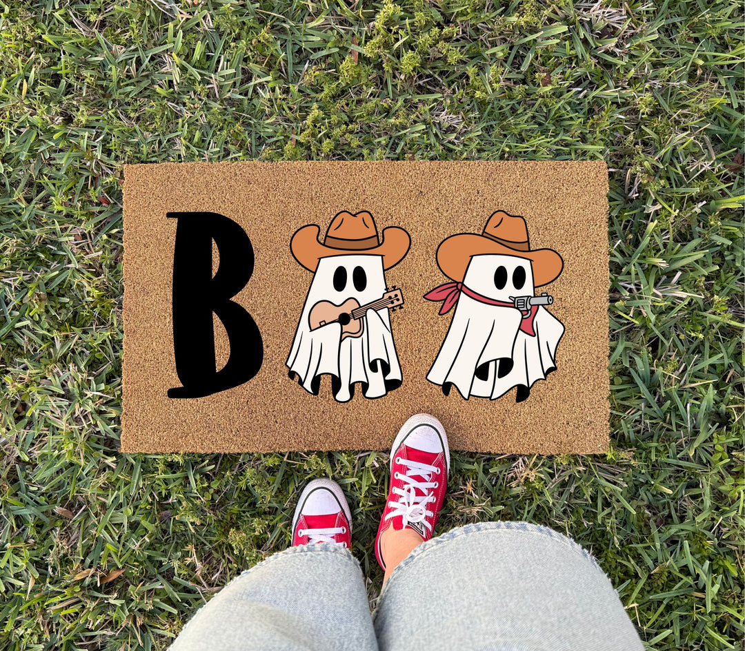 Cowboy Boo Doormat