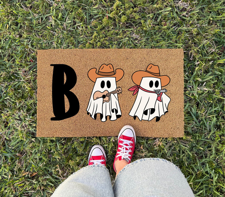 Cowboy Boo Doormat