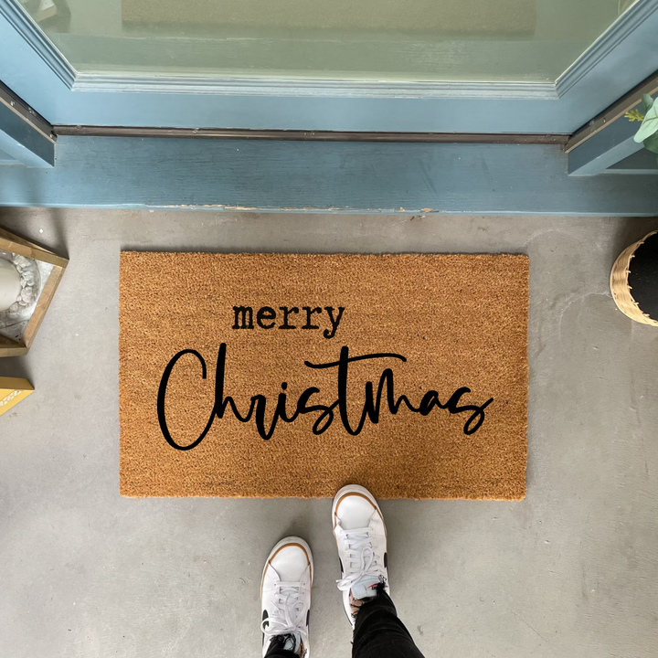 MERRY CHRISTMAS Welcome Doormat