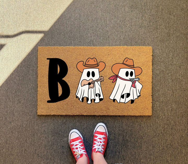 Cowboy Boo Doormat