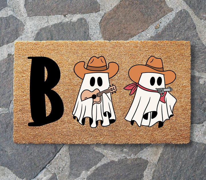 Cowboy Boo Doormat