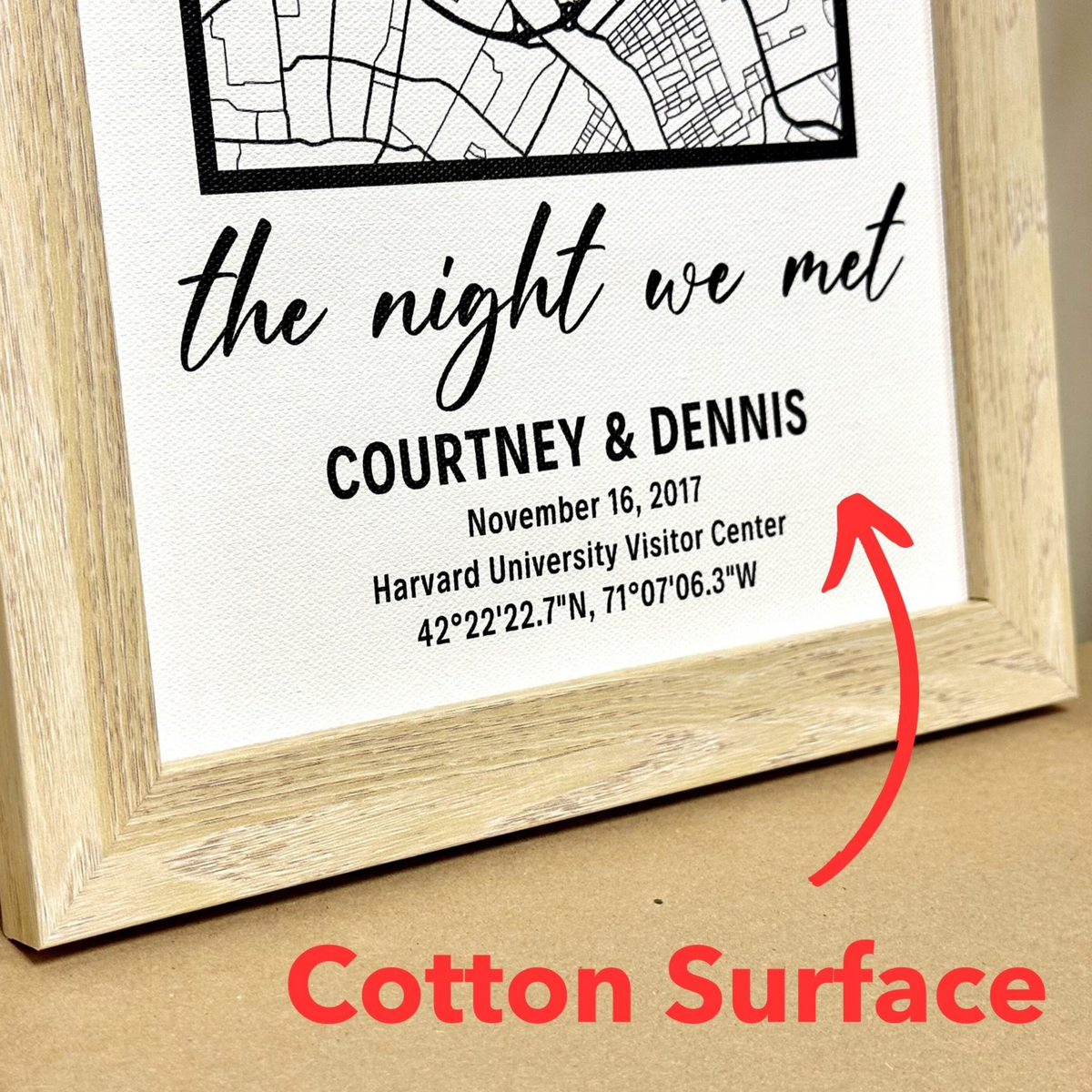 Custom First-Date Map Poster
