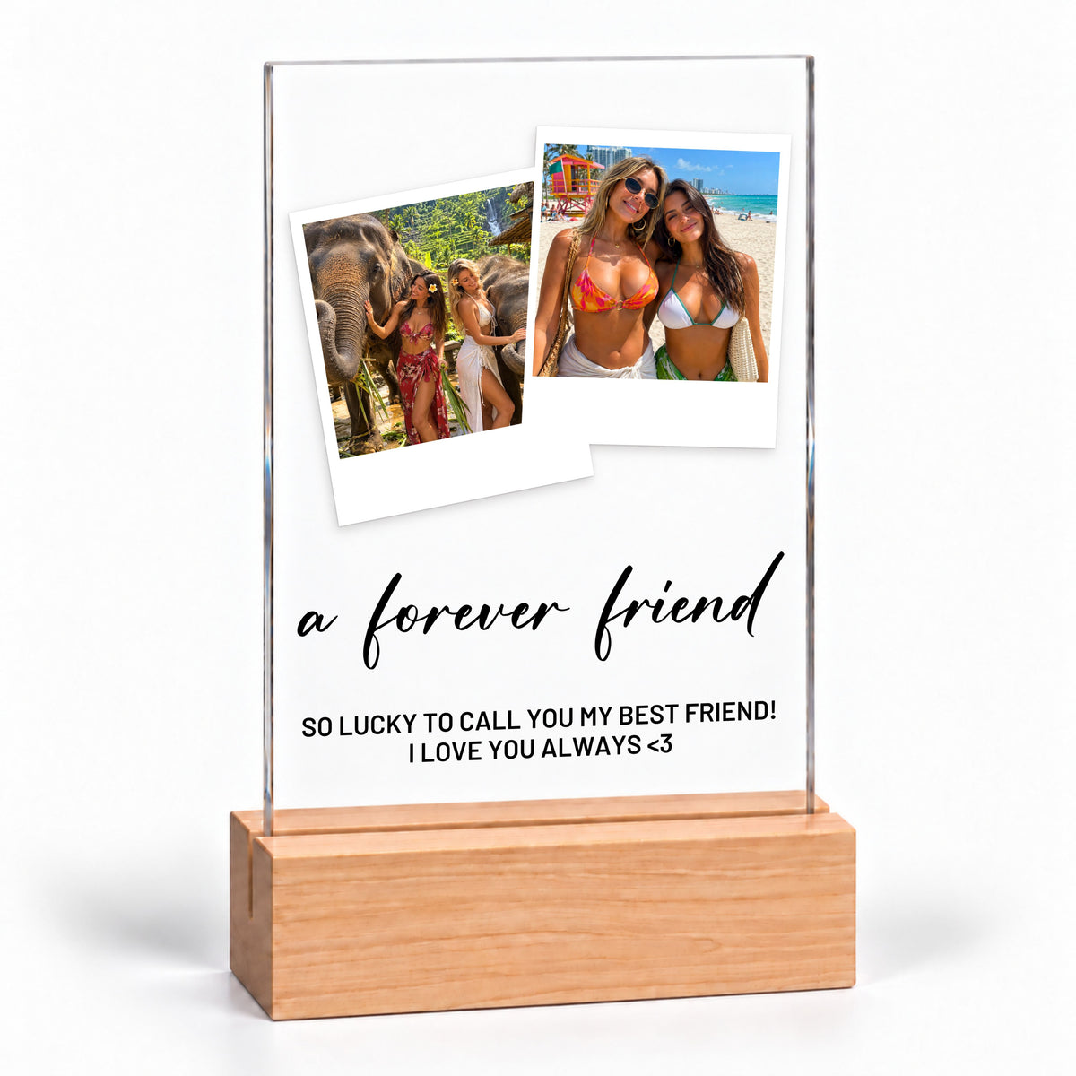Two Photo Collage Plaque