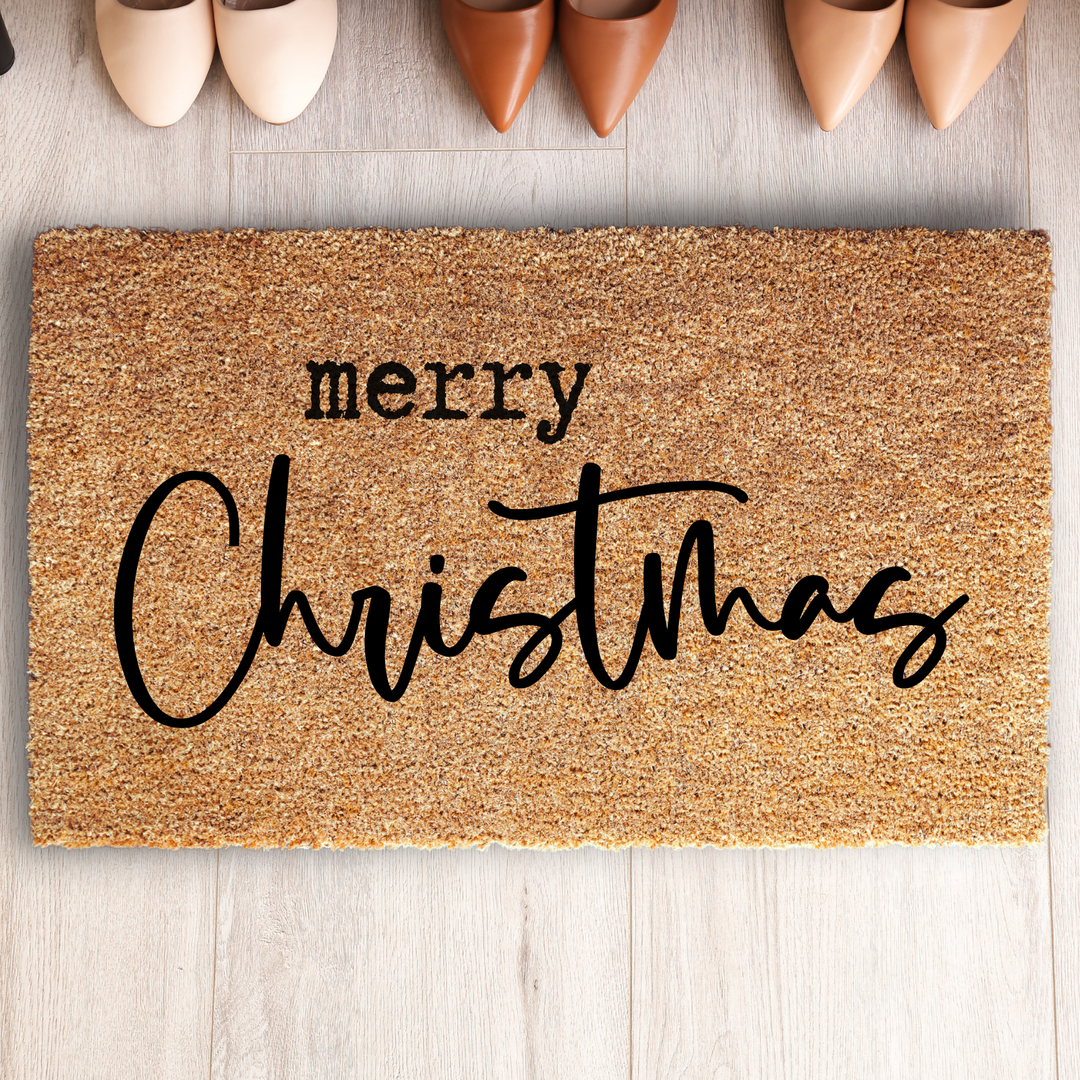 MERRY CHRISTMAS Welcome Doormat