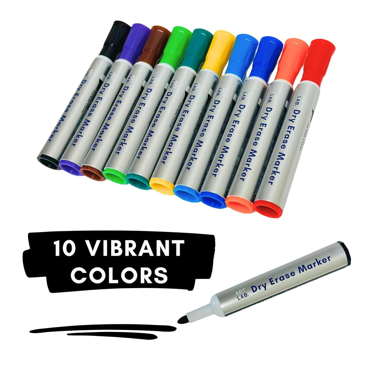 10-Color Dry Erase Markers