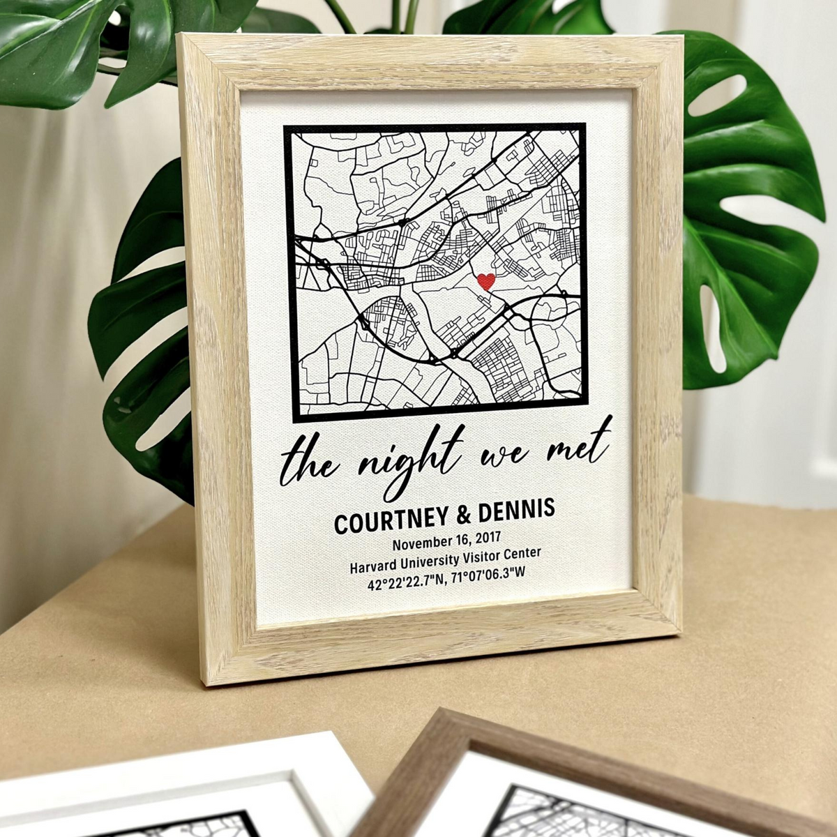 Custom First-Date Map Poster
