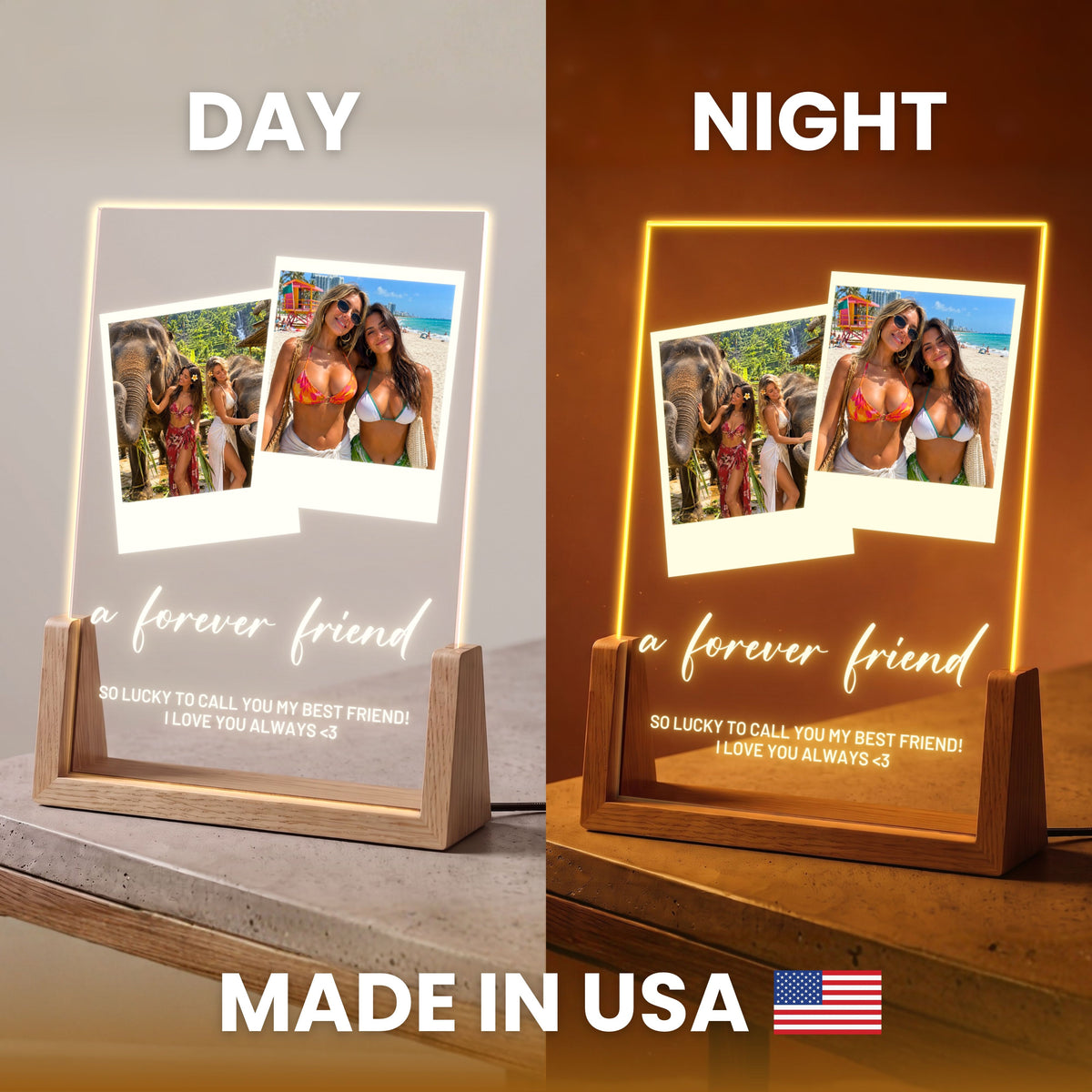 Two Photo Collage Plaque
