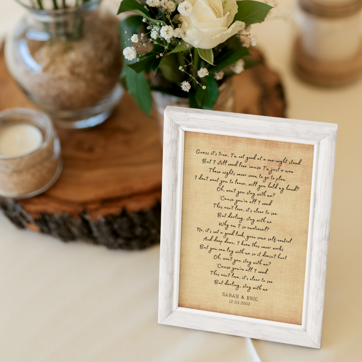 Custom Song Lyrics Poster