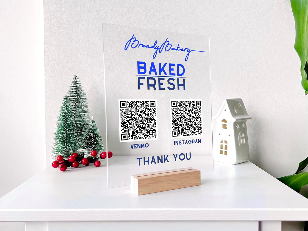 Business QR Code Sign