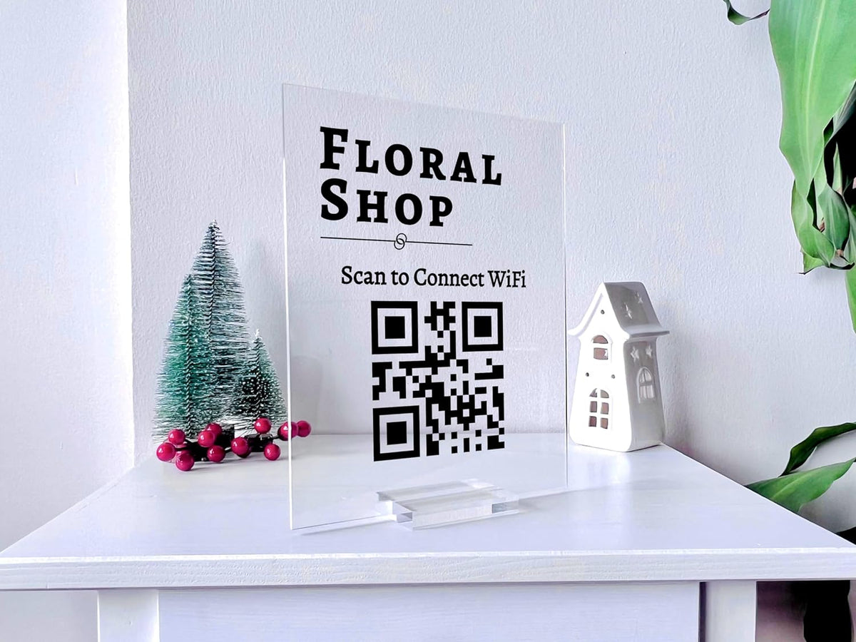 Business QR Code Sign