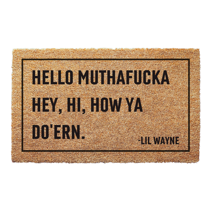 Lil Wayne Funny Welcome Doormat